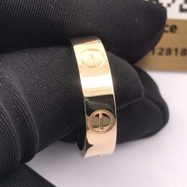 Cartier 18K Love Ring Dupe Real Gold B4084600